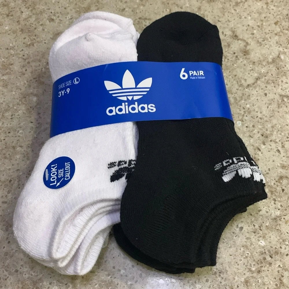 NWT Adidas Crew Socks - 6 Pairs